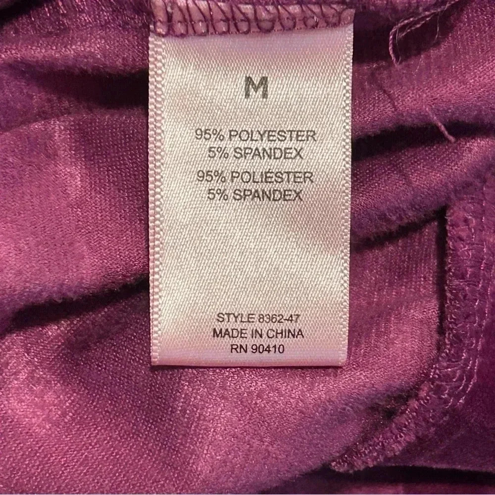 Juicy Couture Logo Purple Velour Sweatshirt Casual Soft Loungewear Medium Soft - Picture 5 of 5